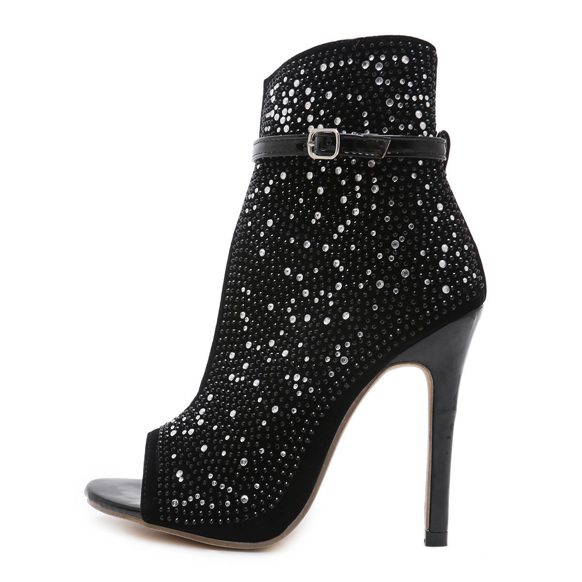 Veloura's Fishbill Rhinestone Heels