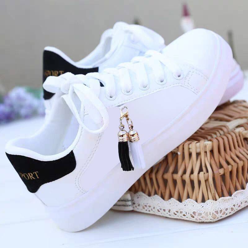 Veloura's Mesh white shoes ladies fashion breathable shoes students Korean casual shoes sports shoes