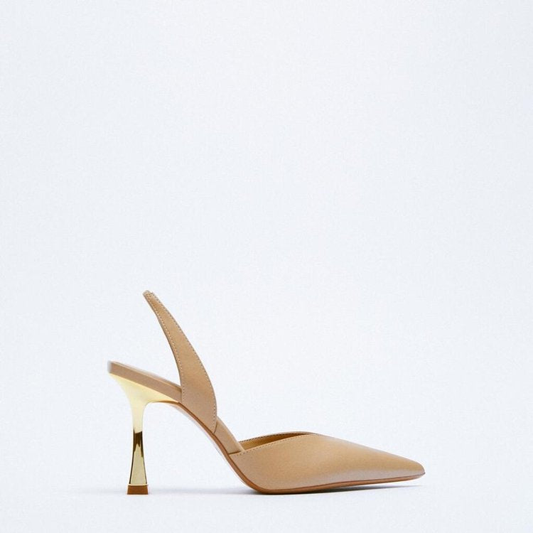 Veloura's New Nude Pointed High Heels For Women
