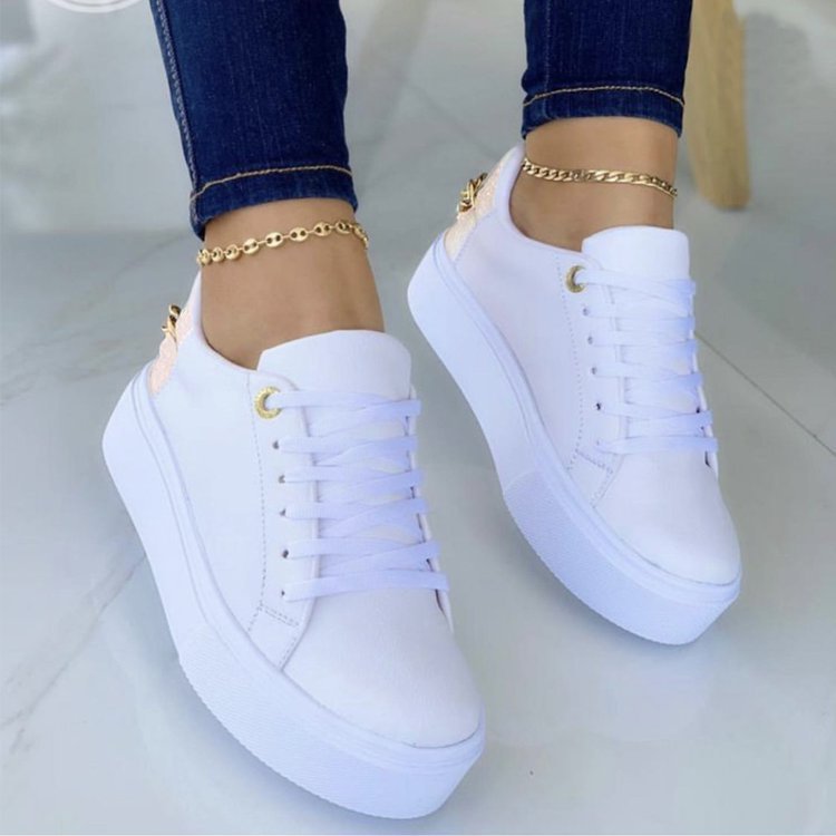 Veloura - Sneakers Casual Women's White Shoes