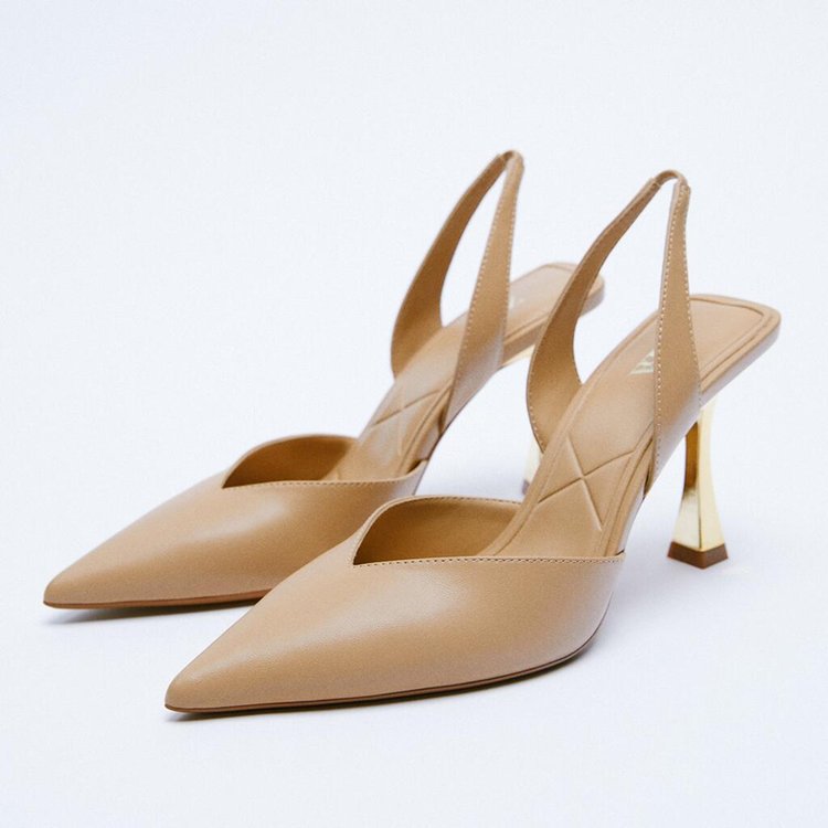 Veloura's New Nude Pointed High Heels For Women