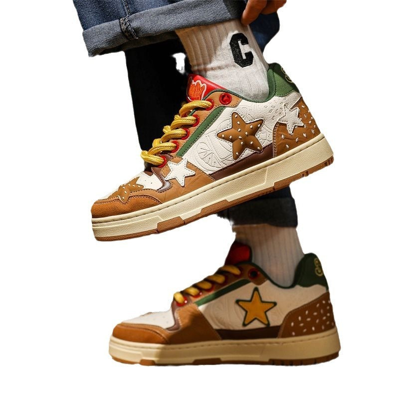 Niche National Fashion Couple Casual Platform Sneakers For Women - Veloura