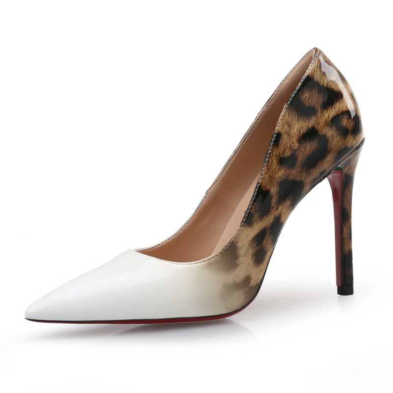 Veloura's  New Leopard Pointed High Heels For Women