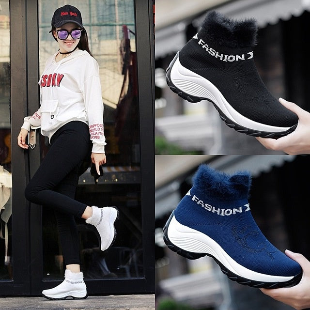 Veloura's Autumn and winter platform snow boots