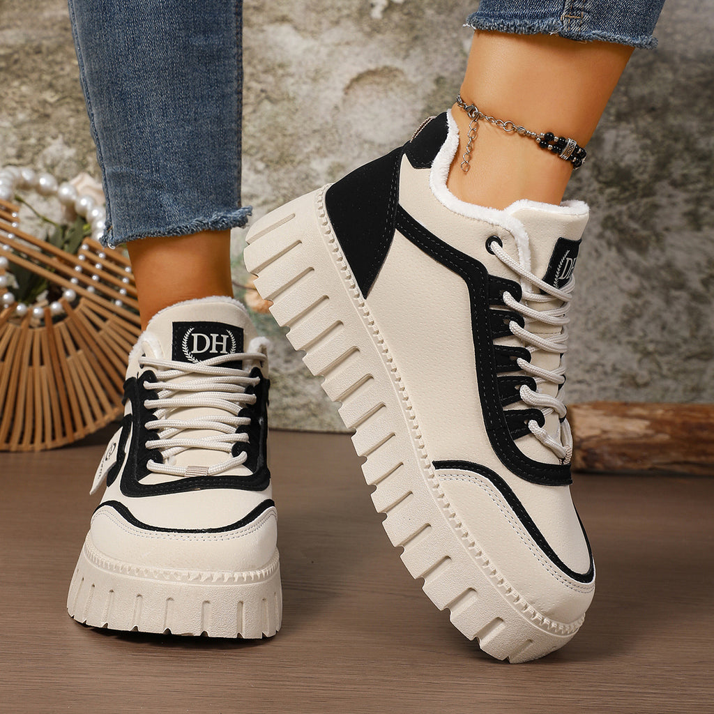 Veloura's Versatile Casual Sports Sneakers With Thick Soles