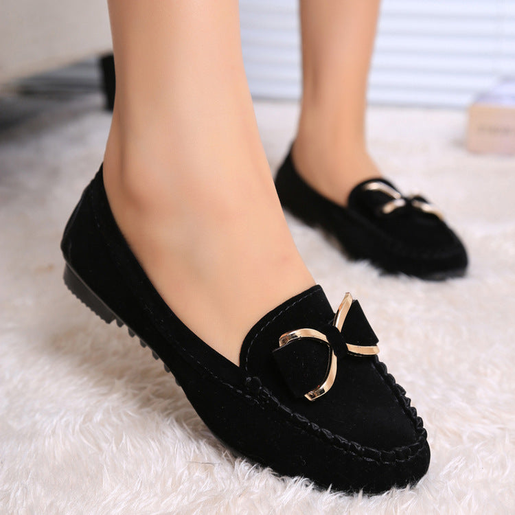 Veloura's Fashion Bowknot Flats Shoes Women Casual Solid Loafers Cozy Shoes