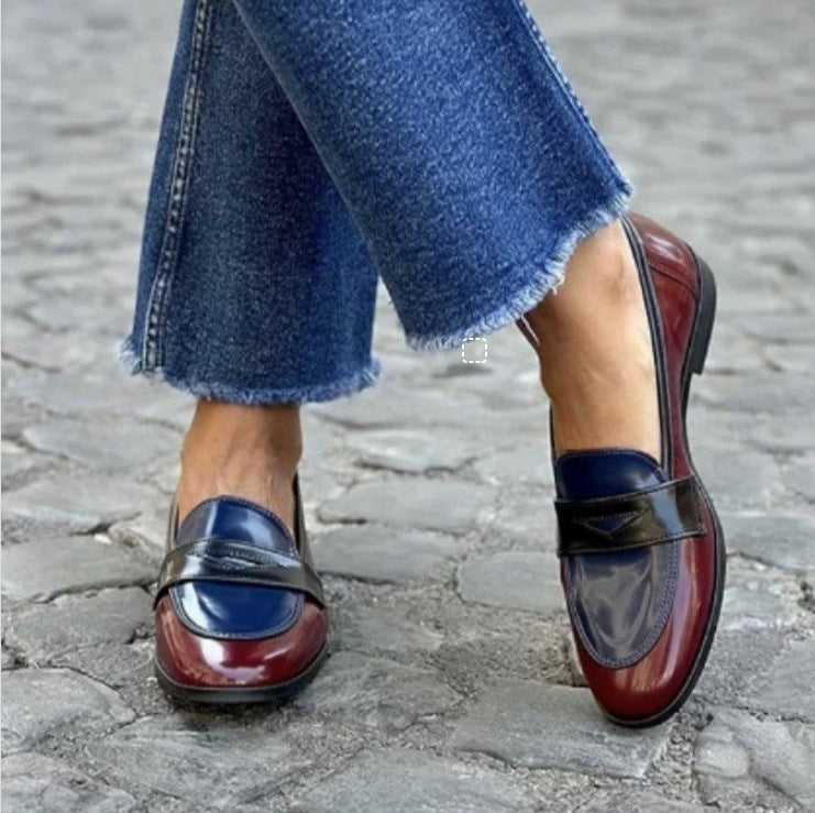 Veloura's Round Toe Loafers Plus Size Assorted Colors Slip On Feet Ladies