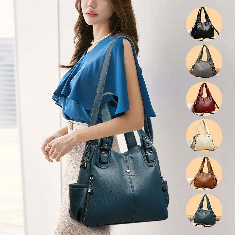 New Women's Shoulder Bag Fashion Elegant Crossbody Bag Vintage Shoulder Tote Bag Designer Ladies Large Capacity Purse Bags - Veloura