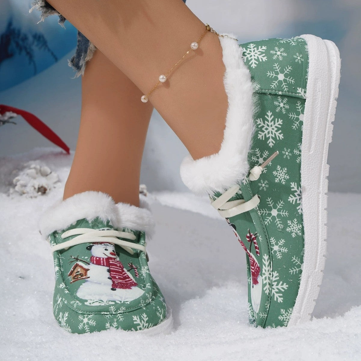 Veloura's European And American Christmas Short Snow Boots Women