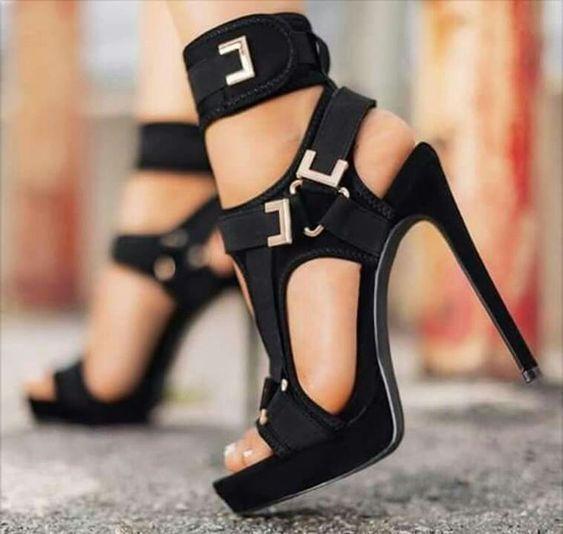 Veloura's Buckle Super High Heels Waterproof Platform Fish Mouth Stiletto Heel Women Sandals